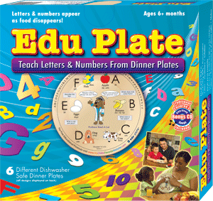 fischercreative-graphic-design-freelance-artist-package-design-label-design-Edu Plate Chldren's Plates for leaning alphabet and numbers-package-design